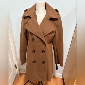 Nautica Women's Brown Double-Breasted Coat/ Size M/ NWT